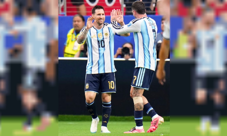 Con doblete y récord de Messi, la Selección argentina le ganó 2-0 a Austria y se clasificó a 16avos de final