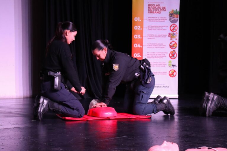Seguridad y llevó adelante una jornada de concientización y capacitación en General Acha