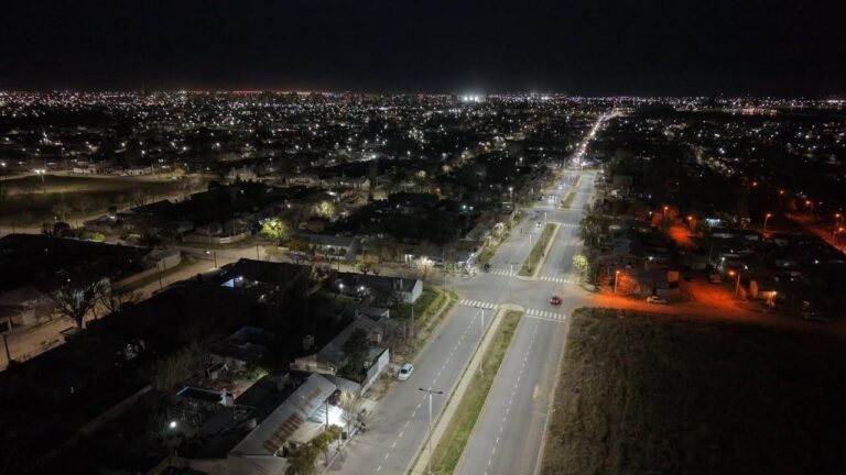 Con inversión provincial, quedó iluminado todo el corredor Stieben de Santa Rosa