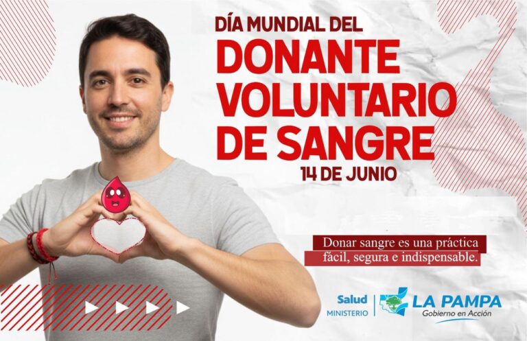 Salud destacó el crecimiento de la donación voluntaria de sangre en La Pampa