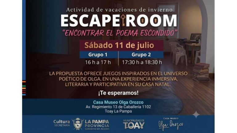 "Encontrar el poema escondido": una aventura en la Casa Museo Olga Orozco en vacaciones de invierno